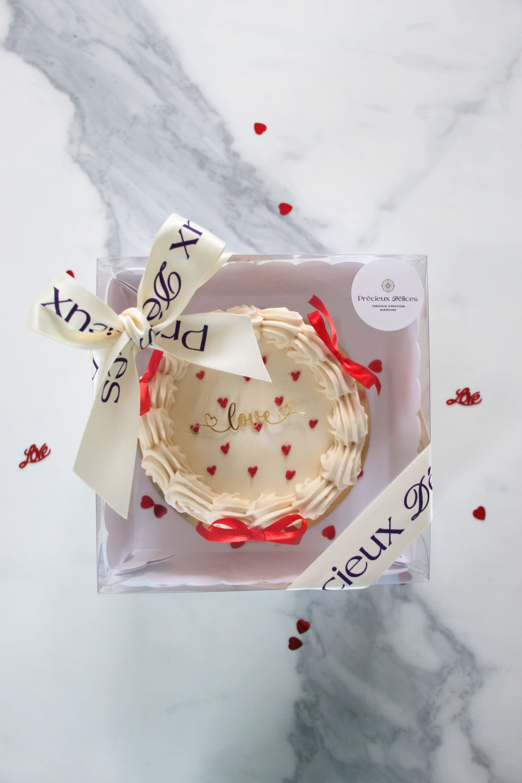 Bento Cake Vanille -Fraise 45€